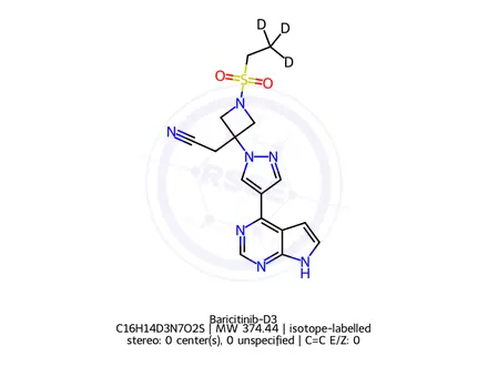 Chemical structure of Baricitinib-D3