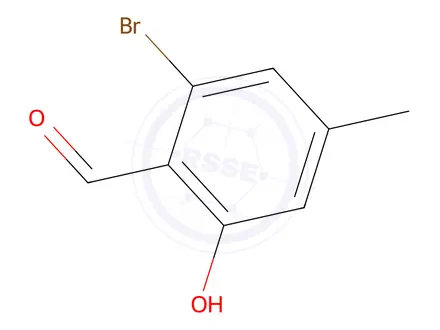 Chemical structure of 2-Bromo-6-hydroxy-4-methylbenzaldehyde