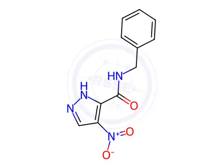 Chemical structure of N-Benzyl-4-nitro-1H-pyrazole-3-carboxamide