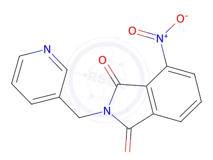 Chemical structure of 4-Nitro-2-(pyridin-3-ylmethyl)isoindoline-1,3-dione