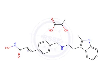 Chemical structure of Panobinostat lactate, 98% (HPLC)