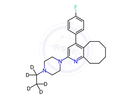 Chemical structure of Blonanserin-d5