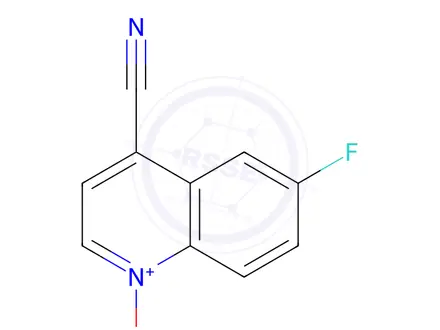 Chemical structure of 4-Cyano-6-fluoroquinoline 1-oxide
