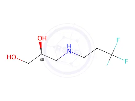 Chemical structure of (2S)-3-[(3,3,3-trifluoropropyl)amino]propane-1,2-diol