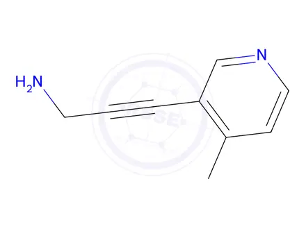 Chemical structure of 3-(4-methylpyridin-3-yl)prop-2-yn-1-amine
