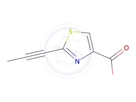 Chemical structure of 2-(Prop-1-yn-1-yl)thiazole-4-carboxylic acid