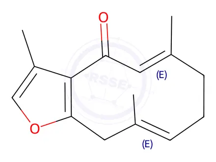 Chemical structure of Furanodienone