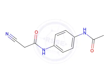 Chemical structure of 2-cyano-N-(4-acetamidophenyl)acetamide