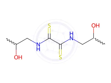 Chemical structure of N,N'-Bis(2-hydroxypropyl)ethanebisthioamide