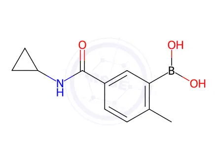 Chemical structure of (5-(Cyclopropylcarbamoyl)-2-methylphenyl)boronic acid