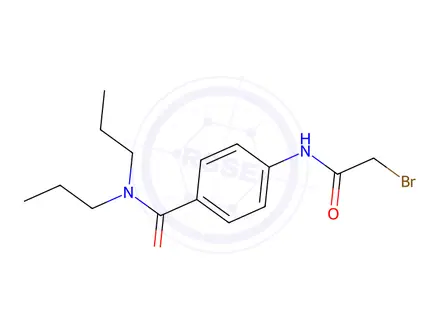 Chemical structure of 4-[(2-Bromoacetyl)amino]-N,N-dipropylbenzamide