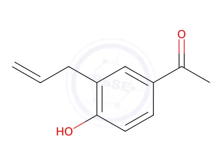 Chemical structure of 3'-Allyl-4'-hydroxyacetophenone