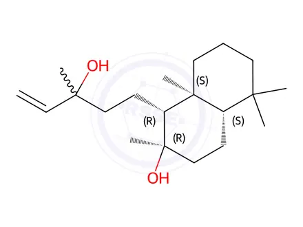 Chemical structure of Sclareol Impurity 11