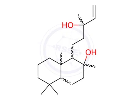 Chemical structure of Sclareol Impurity 2