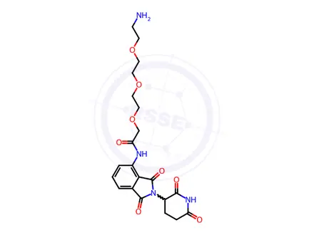 Chemical structure of Pomalidomide-PEG3-NH2