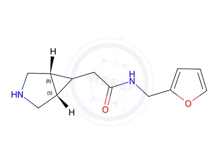 Chemical structure of 2-((1R,5S,6R)-3-azabicyclo[3.1.0]hexan-6-yl)-N-(furan-2-ylmethyl)acetamide