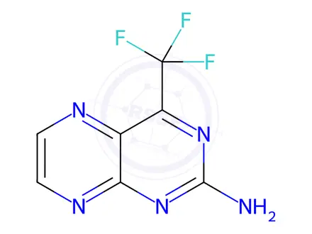 Chemical structure of 4-(Trifluoromethyl)-2-pteridinamine