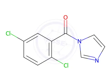 Chemical structure of (2,5-dichlorophenyl)(1H-imidazol-1-yl)methanone