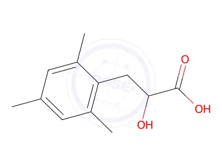 Chemical structure of 2-Hydroxy-3-mesitylpropanoic acid