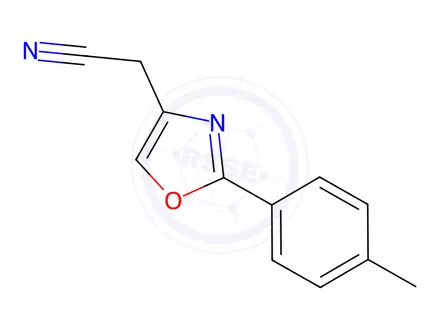 Chemical structure of [2-(4-methylphenyl)-1,3-oxazol-4-yl]acetonitrile