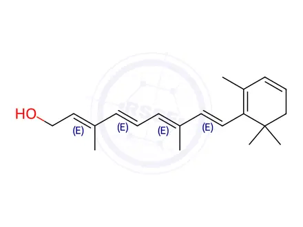 Chemical structure of 3-Dehydro Retinol