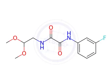 Chemical structure of N1-(2,2-Dimethoxyethyl)-N2-(3-fluorophenyl)oxalamide