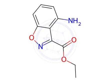 Chemical structure of Ethyl 4-aminobenzo[d]isoxazole-3-carboxylate
