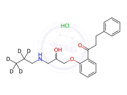 Chemical structure of Propafenone-d5 Hydrochloride