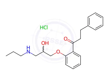 Chemical structure of Propafenone hydrochloride