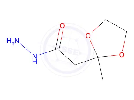 Chemical structure of 2-(2-Methyl-1,3-dioxolan-2-yl)acetohydrazide