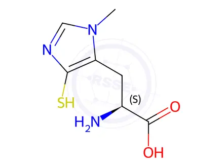 Chemical structure of Ovothiol A