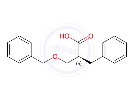 Chemical structure of (S)-2-Benzyl-3-(benzyloxy)Propanoic Acid