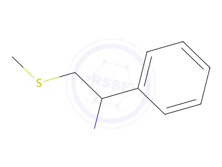 Chemical structure of 2-(methylsulfanyl)-1-phenylethan-1-amine