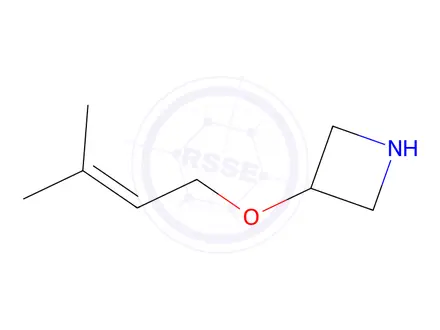 Chemical structure of 3-((3-Methylbut-2-en-1-yl)oxy)azetidine