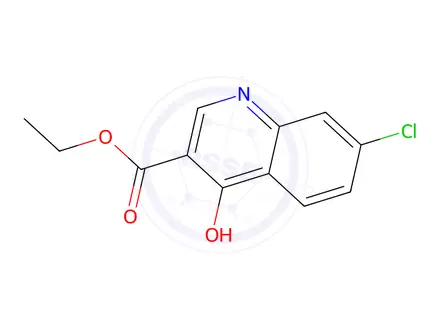 Chemical structure of Ethyl 7-chloro-4-oxo-1,4-dihydroquinoline-3-carboxylate