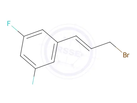 Chemical structure of 1-[(1E)-3-Bromo-1-propen-1-yl]-3,5-difluoro-benzene