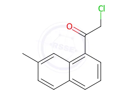Chemical structure of Ethanone, 2-chloro-1-(7-methyl-1-naphthalenyl)-(9CI)