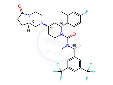 Chemical structure of Orvepitant Impurity 1
