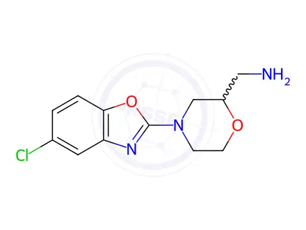 Chemical structure of [4-(5-chloro-1,3-benzoxazol-2-yl)morpholin-2-yl]methylamine hydrochloride