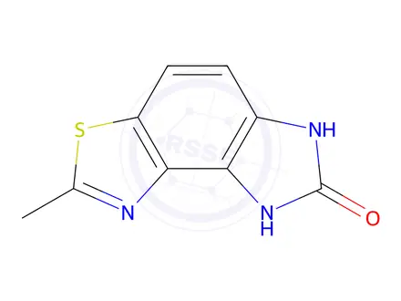 Chemical structure of 6H-Imidazo[4,5-e]benzothiazol-7-ol,2-methyl-(6CI)