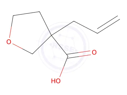 Chemical structure of 3-(Prop-2-en-1-yl)oxolane-3-carboxylic acid