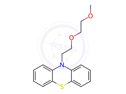 Chemical structure of 10-[2-(2-Methoxyethoxy)ethyl]-10H-phenothiazine