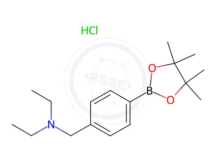 Chemical structure of 4-((Diethylamino)methyl)phenylboronic Acid Pinacol Ester Hydrochloride