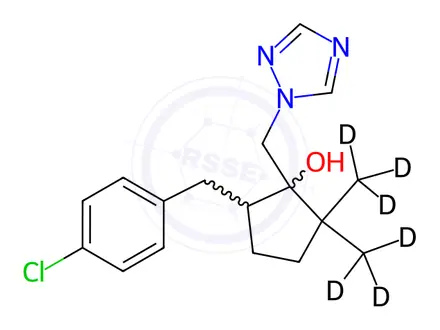 Chemical structure of Metconazole-d6