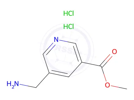 Chemical structure of Methyl 5-(Aminomethyl)nicotinate Dihydrochloride