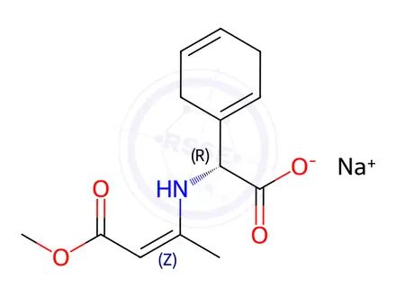 Chemical structure of Sodium (R,E)-2-(Cyclohexa-1,4-Dien-1-Yl)-2-((4-Methoxy