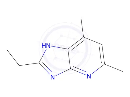 Chemical structure of 2-Ethyl-5,7-dimethyl-3H-imidazo[4,5-b]pyridine