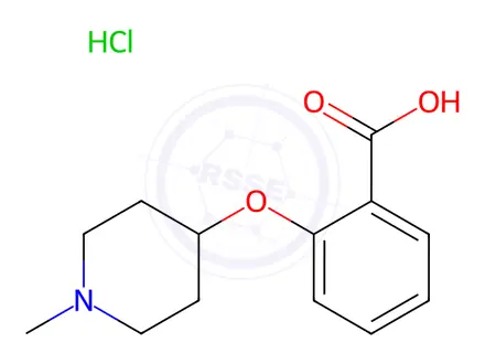 Chemical structure of 2-((1-Methylpiperidin-4-yl)oxy)benzoic acid hydrochloride