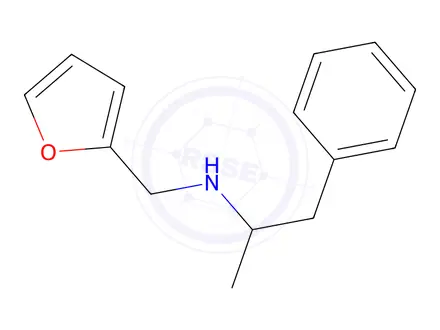 Chemical structure of Amphetamine-N-(2-furanmethyl)