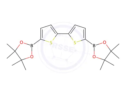 Chemical structure of 5,5'-Bis(4,4,5,5-tetramethyl-1,3,2-dioxaborolan-2-yl)-2,2'-bithiophene